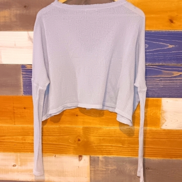 Urban Outfitters Thermal Cropped Top S grey - Picture 4 of 6